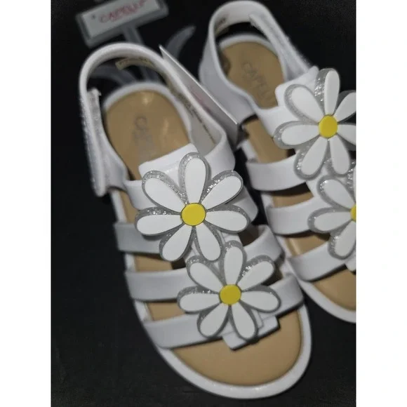 Size 8 Toddler Girls Capelli New York‎ Daisy Jelly Sandals New - Picture 2 of 4